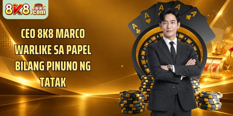 Ceo 8k8 Marco Warlike sa papel bilang pinuno ng tatak