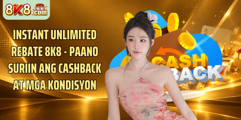 Instant Unlimited Rebate 8K8 - Paano Suriin Ang Cashback At Mga Kondisyon